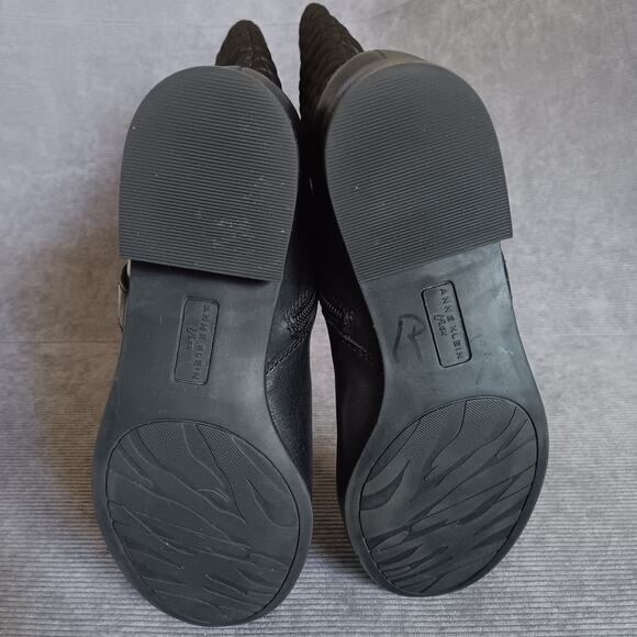 Ann Klein Iflex Black Leather Riding Boots With Quilted Back 8.5M - Picture 6 of 7